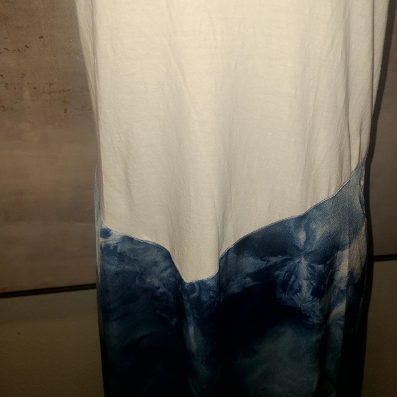 MSK Blue Asymmetrical Wrap Maxi Skirt - Picture 4 of 9
